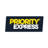 "Priority Express" logo with a white background at a resolution of 300 by 300 pixels